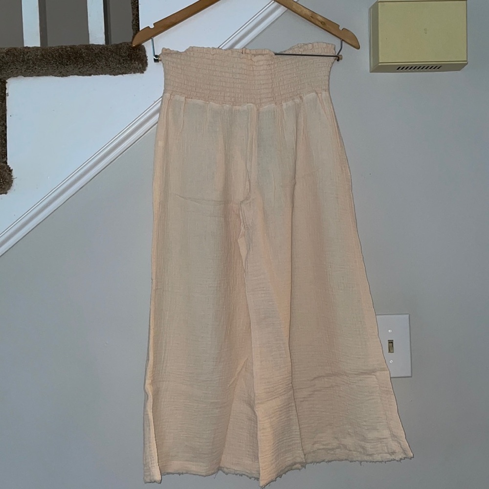 🆕 MODODOC • Wide Leg Gauze Capris